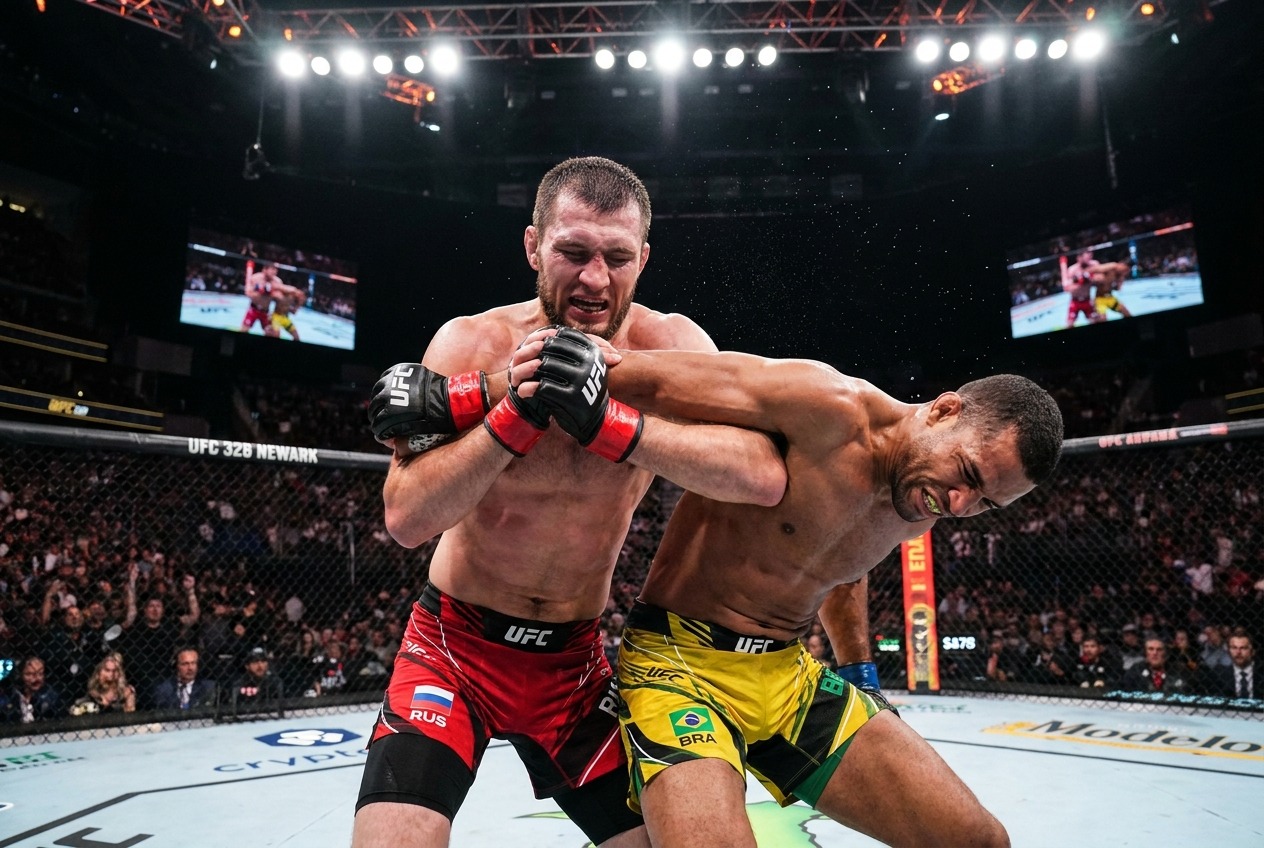 Россиянин Сусуркаев победил Сантоса на UFC 328, продолжив беспроигрышную серию